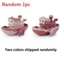 (Pink)Kids Bath Water Toy With Plastic Boat Bathing Play Designs For Gift Toddlers