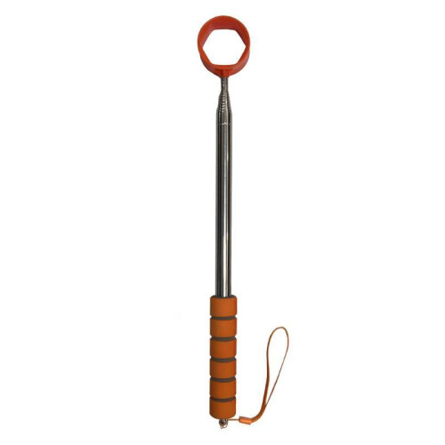(Orange)Telescopic Golf Ball Retriever Pick Up Grabber For Outdoors Golf Course Practice