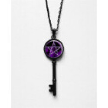(StyleD) Moon And Autumn Star Glass Necklace For Women With Style Accessory Bohemian