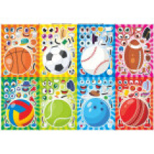 Vibrant Cm2405017 Kids Cartoon Stickers With Soccer And Basketball Designs For Creative Diy Activities Family