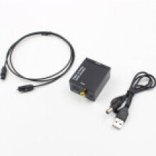 (EU Cable)Digital Optical Coax Coaxial Toslink To Audio Analog Rca Lr Adapter Converter