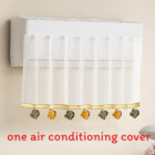(Dinosaur) Air Conditioner Curtain With Printed Design And Tassel Decoration For Bedroom