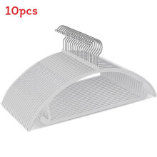 (White) Clothes Hangers Heavy Duty Non Slip Space Saving Hangers For Coats Sweaters Jackets