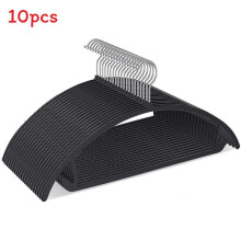 (Black) Clothes Heavy Hangers Duty Non Slip Space Saving Hangers For Coats Sweaters Jackets