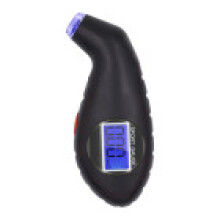 (Black) Digital Pressure Tire Gauge With Backlight Design For Car Maintenance Bike And