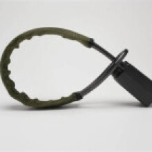 (Army Green)Blocco Sterzo Auto Con Filo Acciaio Resistente E Funzione Antifurto Veicolo Per