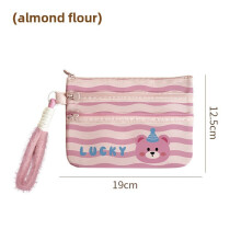 (Pink) Style Cartoon Passport Organizer With Dog And Bear Print For Design Travel