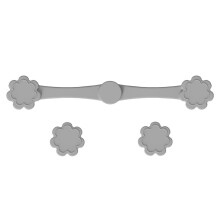 (Gray Flower)Silicone Air Fryer Magnetic Clip Suitable For Secure Fixing And Safe Cooking