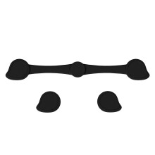 (Black Drop)Silikon Air Fryer Magnetclip geeignet für sichere Befestigung und Kochfest