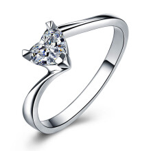 (8) White Gold 18k Filled Wedding For Women Ring