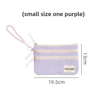 (Purple 19.5x13cm) Wallet Passport Multifunction With Waterresistant Fabric For Daily Travel And