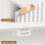 Homcom HOMCOM Bookcase with Adjustable Shelf 6-Tier Tall Bookshelf, White 8