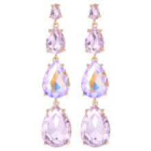 (Gold Pink) Earrings Elegant Drop Irregular Design Women Trendy Accessories Party Jewelry