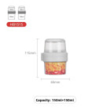 (White, 300ml) Versatile Sealed Food Box With Double Layers And Microwave Safe Pp For And Outdoors Lunch