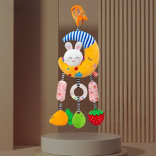 (Style6) Travel Infant Rattle Bell With Metal Toy For Baby Stroller And Decor Bedroom