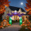 Living And Home 8.2FT Halloween Inflatable Devil Archway Decoration with Built-in Lights 2