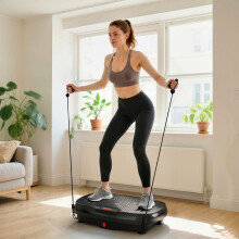 SPORTNOW Vibration Plate Exercise Machine with 120 Speed Levels, 5 Programs