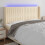 VidaXL vidaXL LED Kopfteil Creme 183x16x118/128 cm Stoff 1