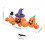 Living And Home 8ft Halloween Inflatable Pumpkin Outdoor Decorations with Ghost 6