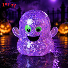 (Ghost Purple) Halloween Pumpkin Ghost Baozi Stress Relieving Toys For Stress Anxiety Reduction Relief