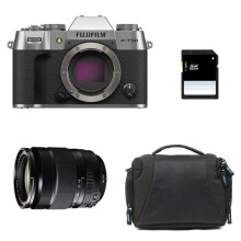 FUJIFILM X-T50 Zilver + 18-135 + Tas + SD-kaart 8 GB