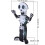 Living And Home 4 FT Halloween Inflatable Skeleton Decoration with LED Lights 6