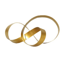 Nordic Home Decoration Parts Modern Minimalist Metal Hollow Twisted Abstract Art Living Room Desk Table Ornament Gold