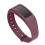 (Purple,L)Pulseira de borracha macia cor sólida moda simples material diário TPU 1