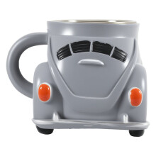 Shaped Coffee Mug Heat Resist Funny Coffee Cup Large Capacity Handmade Decoration Cup for Coffee Lovers Gray