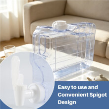 1.1 Gallon Refrigerator Water Dispensers Bottle with Faucet, Spigot & 58mm Screw Cap Fridge Beverage Drink Dispenser
