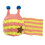 (Pink)Childrens Beeshaped Hat Fivepointed Star Decoration Twopiece Material Plush 1