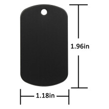 200Pcs Metal Stamping Blanks Black for Stamping, Engraving Blanks Aluminum Stamping Blanks Keychain Blank Dog Tag