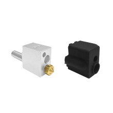 2X for FLSUN SR Hotend Kit 0.4mm Brass Nozzle Heatbreak Heat Block 3D Printer Accessories