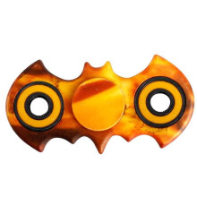 (Plank)Fingertip Gyro Bat Shape Stress Reliever Metal Material Colorful Leisure Toy
