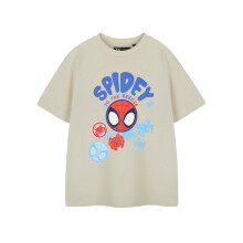 (18-24 Months) Marvel Spidey and His Amazing Friends Short Sleeved T-Shirt (Boys Beige)