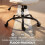 Homcom HOMCOM Home Office Desk Chair Height Adjustable, Light Grey 9