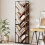 Homcom HOMCOM 10 Tier Tree Bookshelf Industrial Tall Bookcase Rustic Brown Black 1