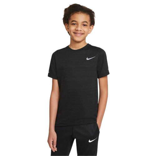 Nike (9-10 Years, Black) Nike Boys Miler Dri-FIT Training Top