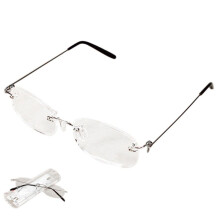 3X Unisex Flexible Rahmenlose Lesebrille Licht Brille 3.00 mit Case