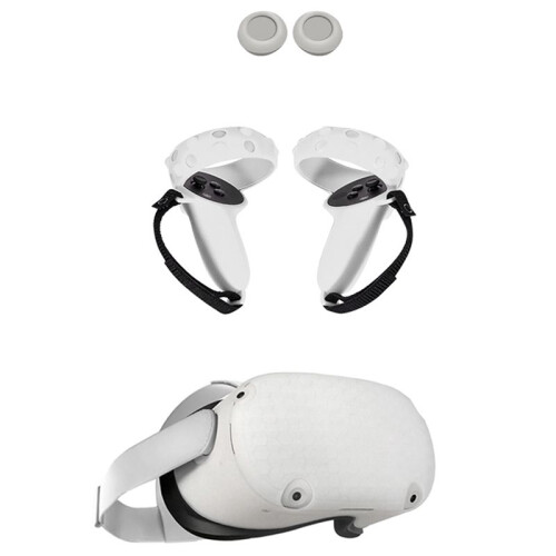 2X New Protection Cover for  Quest 2 VR Touch Controller Handle Grip Case Silicone Full Protective D 2