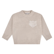 (1-2 Years, Beige) Couture Club Childrens/Kids Monogram Fluffy Sweatshirt