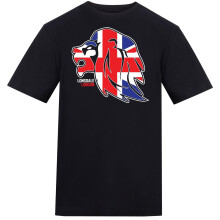 (L, Black) Lonsdale Mens Lion Face Relaxed Fit T-Shirt