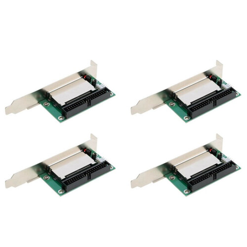 4X 40-Pin Cf Compact Flash Card to 3.5 Ide Converter Adapter Pci Bracket Back Panel 1