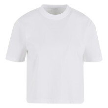 (10 UK, White) Build Your Brand Womens/Ladies Sorona Loose T-Shirt