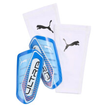 (S, Blue/White) Puma Unisex Adult Ultra Flex Football Shin Guards