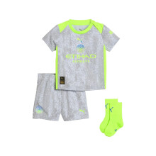 (12-18 Months, Grey/Green) Puma Baby 2025/2026 Manchester United FC Third Kit