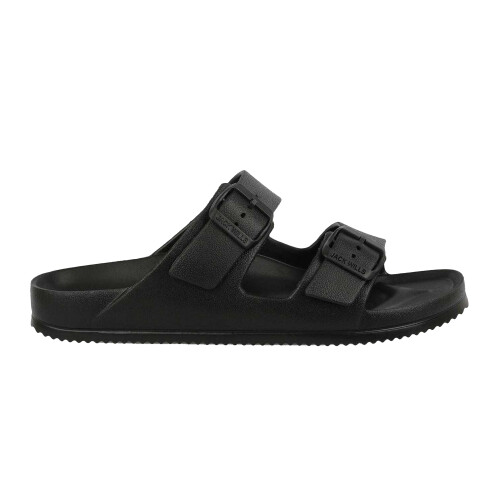 (12 UK, Black) Jack Wills Mens Straps Sandals