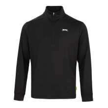 (XXL, Black) Slazenger Mens Quarter Zip Sweatshirt