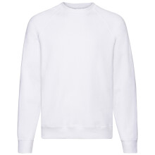 (3XL, White) Fruit Of The Loom Mens Classic 80/20 Raglan Sweatshirt
