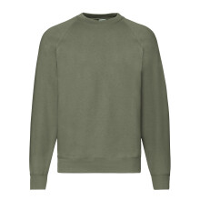 (XL, Classic Olive) Fruit Of The Loom Mens Classic 80/20 Raglan Sweatshirt